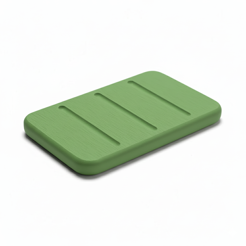 Porte Savon Design – Vert, vue produit sur fond blanc