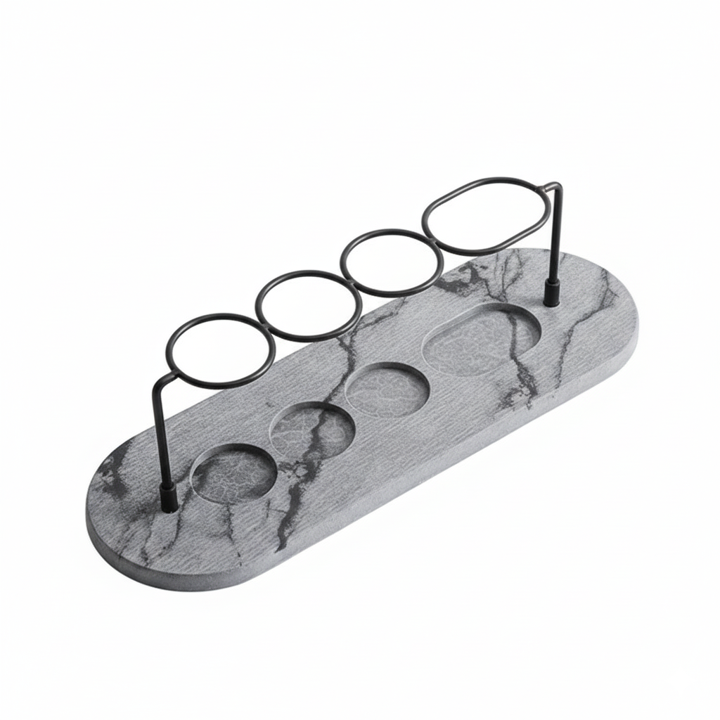 Rangement Brosse À Dents Diatomite – Gris, vue produit sur fond blanc